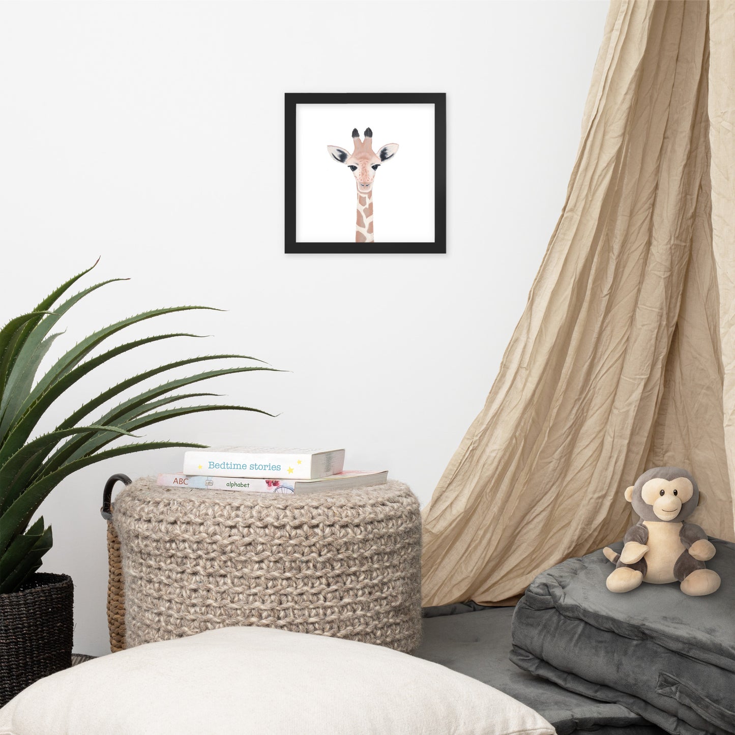 Baby Giraffe Framed poster