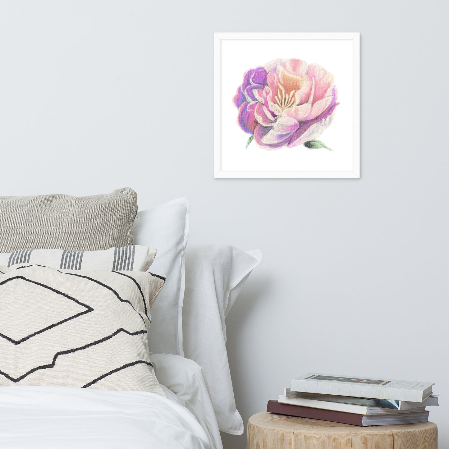 Peony Framed poster
