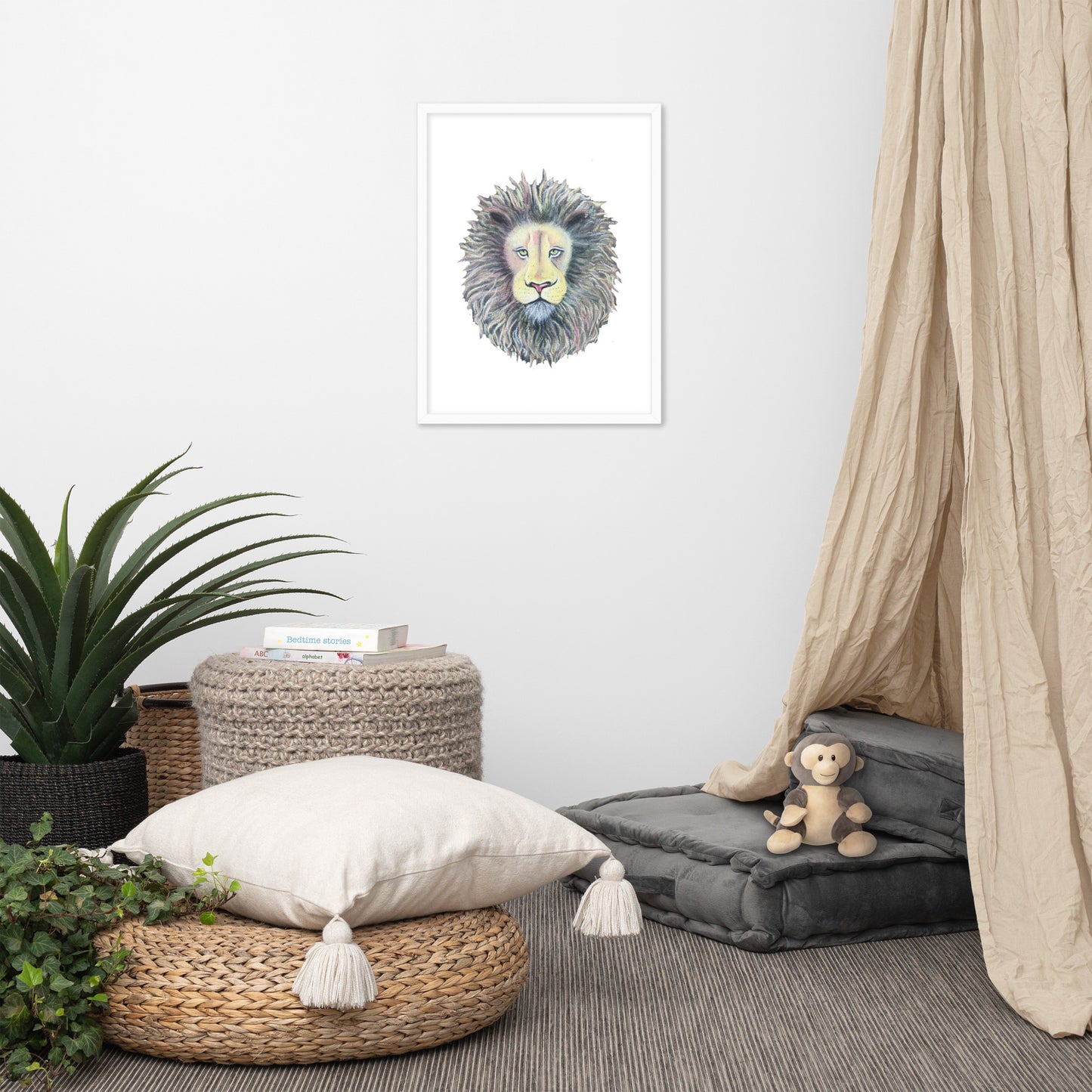 Noble Lion Framed poster