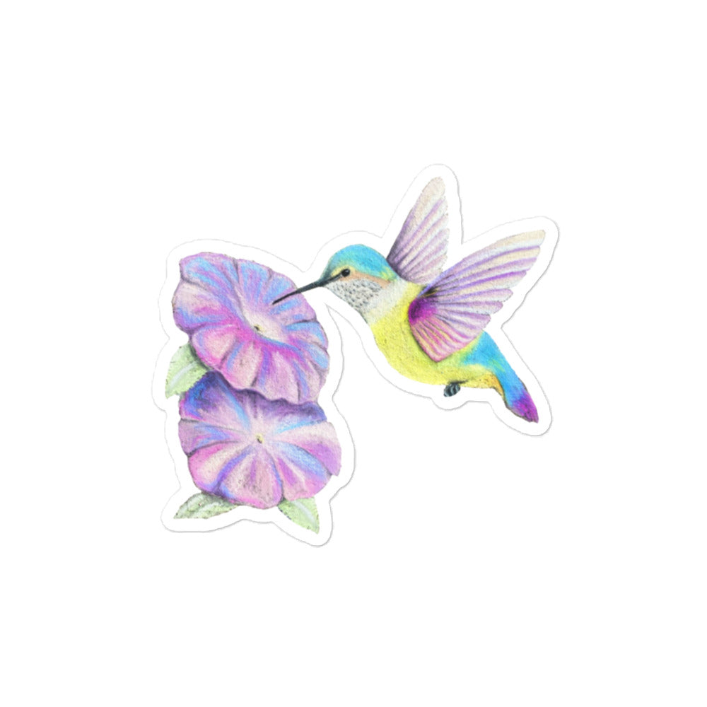 Hummingbird Bubble-free sticker