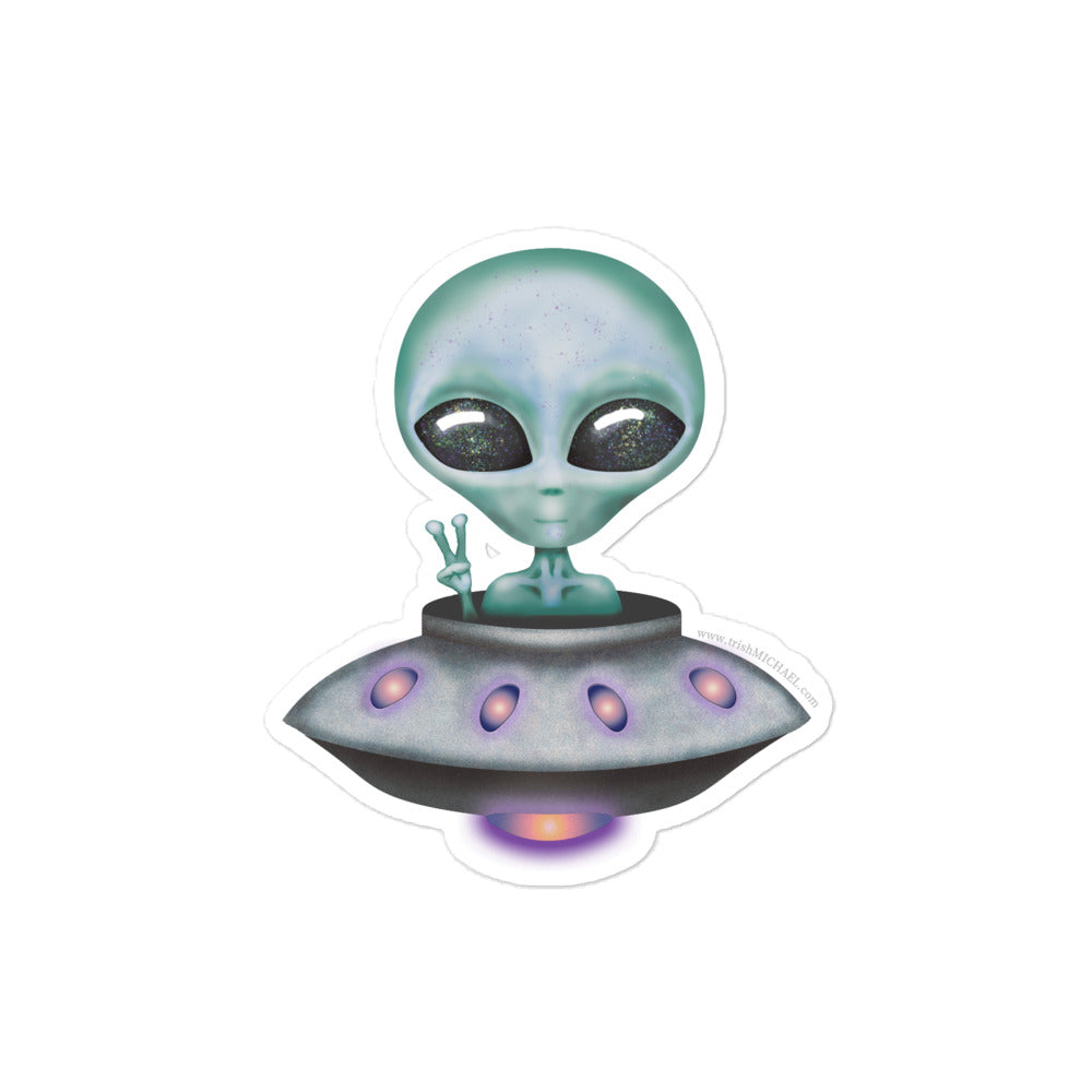 Baby Alien Bubble-free sticker
