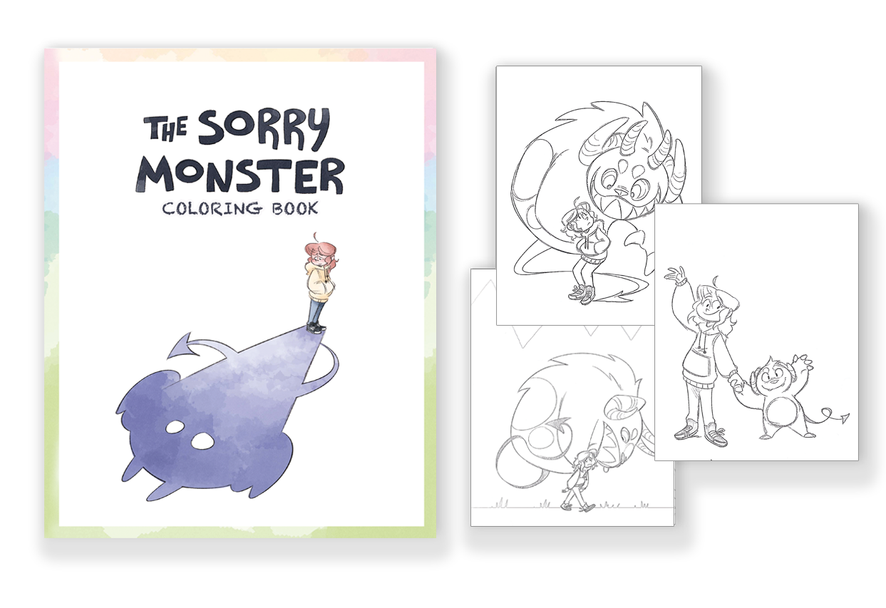 The Sorry Monster Coloring Book - A Coloring Book That Helps Kids Break Free from People-Pleasing