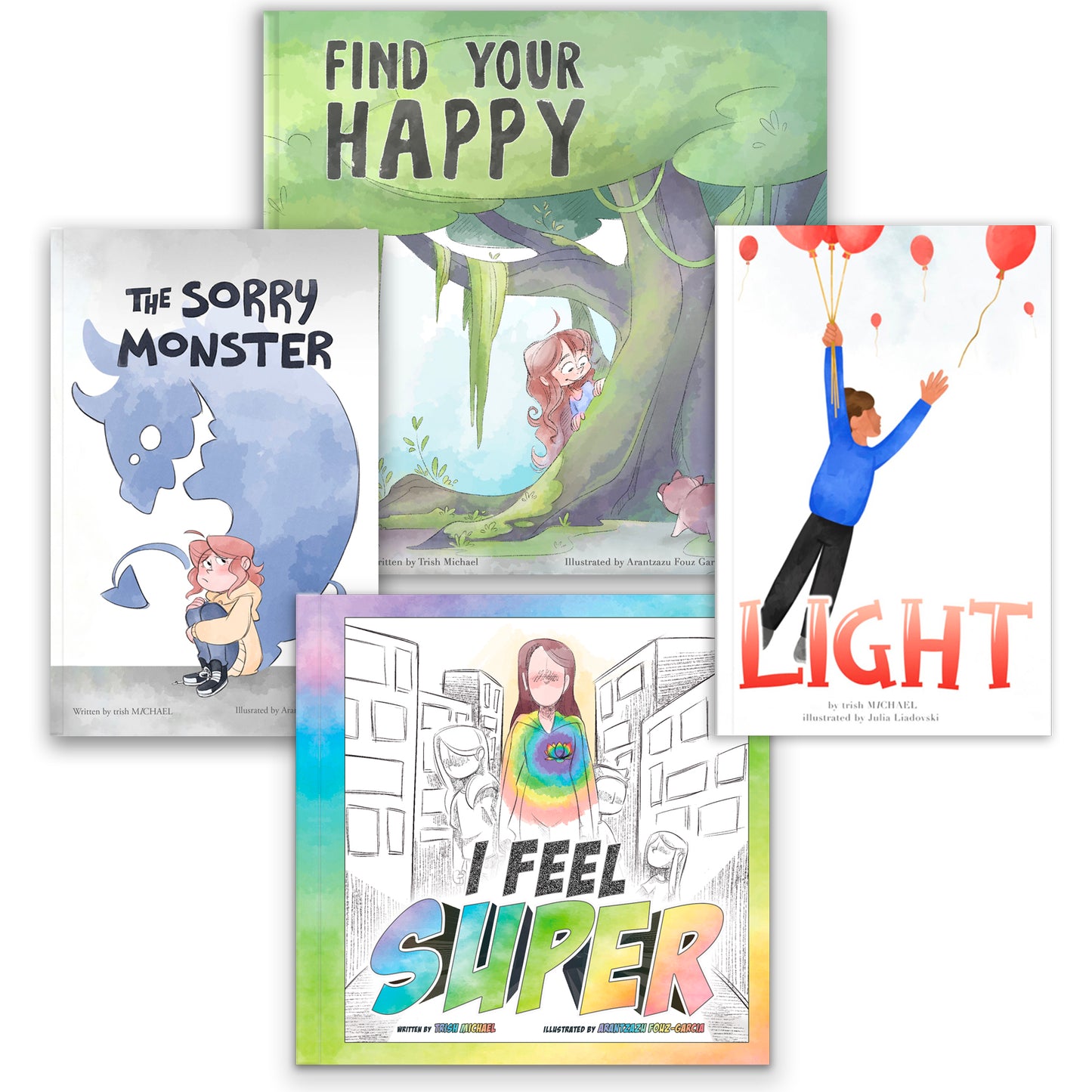 4 Book Bundle - All 4 Hardcopy Children's Books by trish MICHAEL