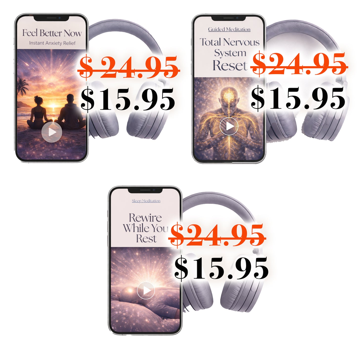 Anxiety Relief & Nervous System Healing Meditation Collection Special Offer