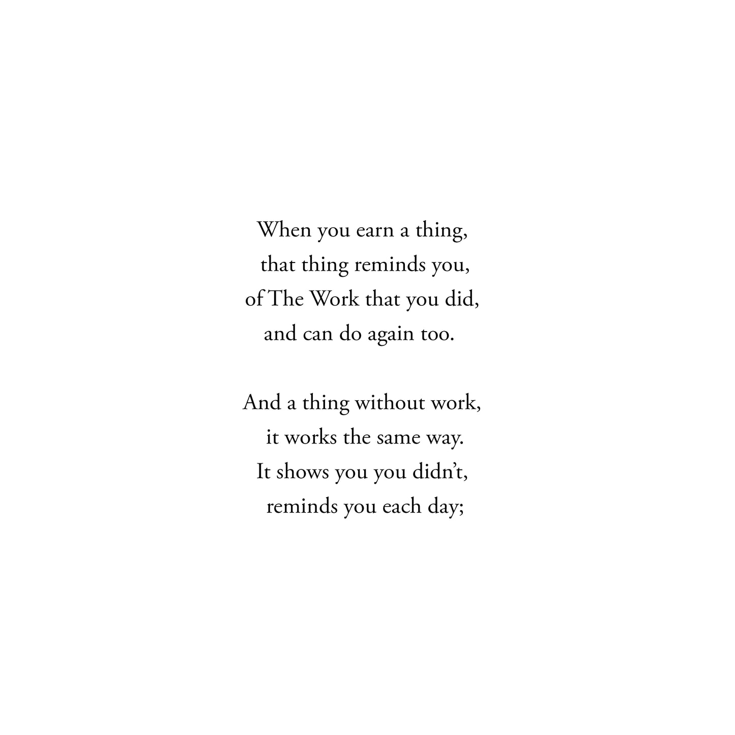The Work - PRESALE
