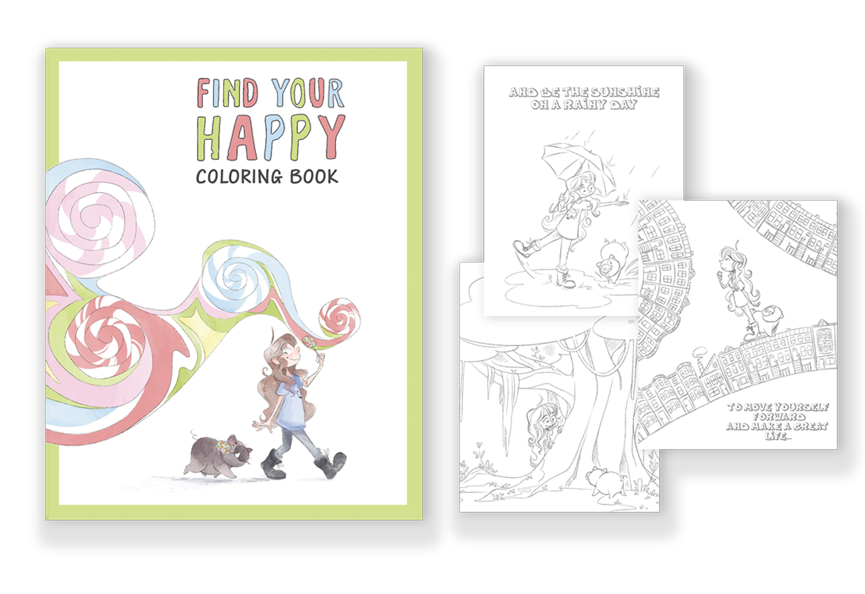 Find Your Happy Coloring Book