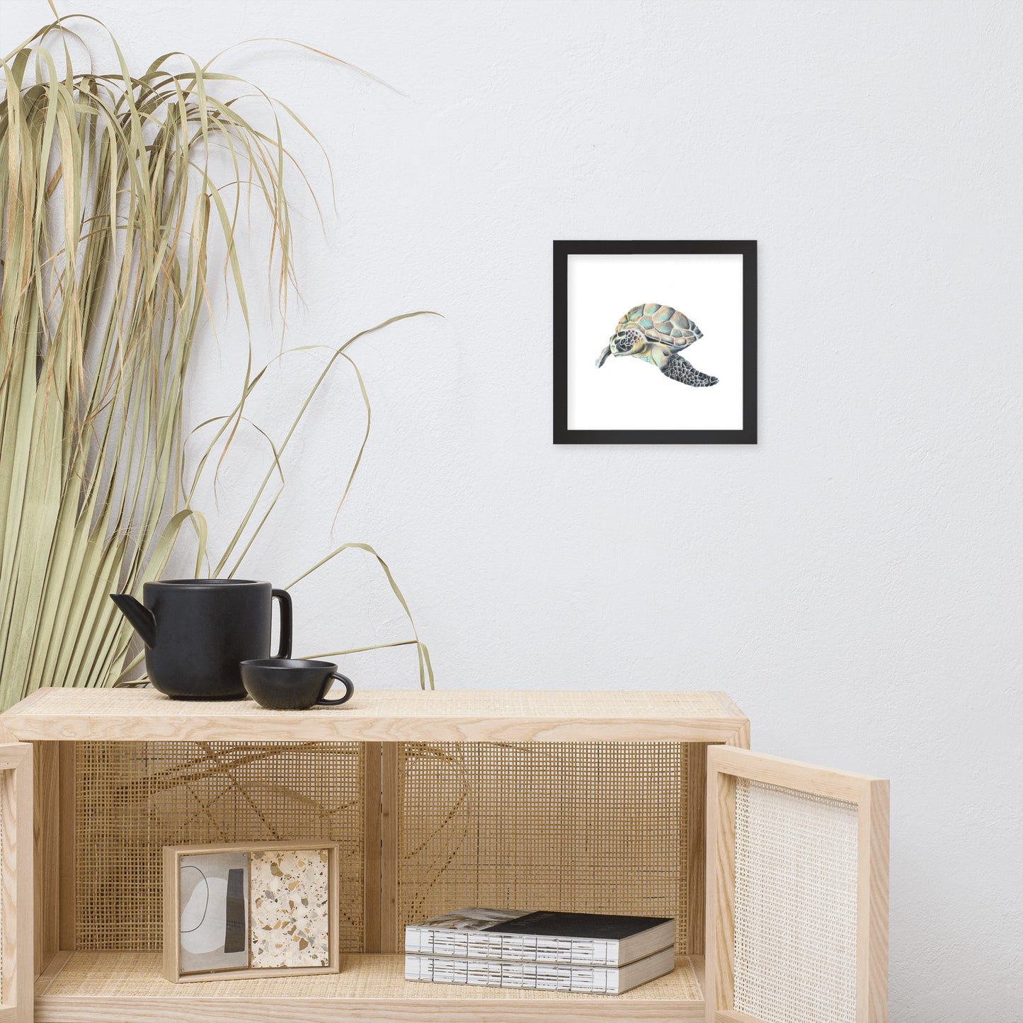 Hawaiian Sea Turtle Framed poster