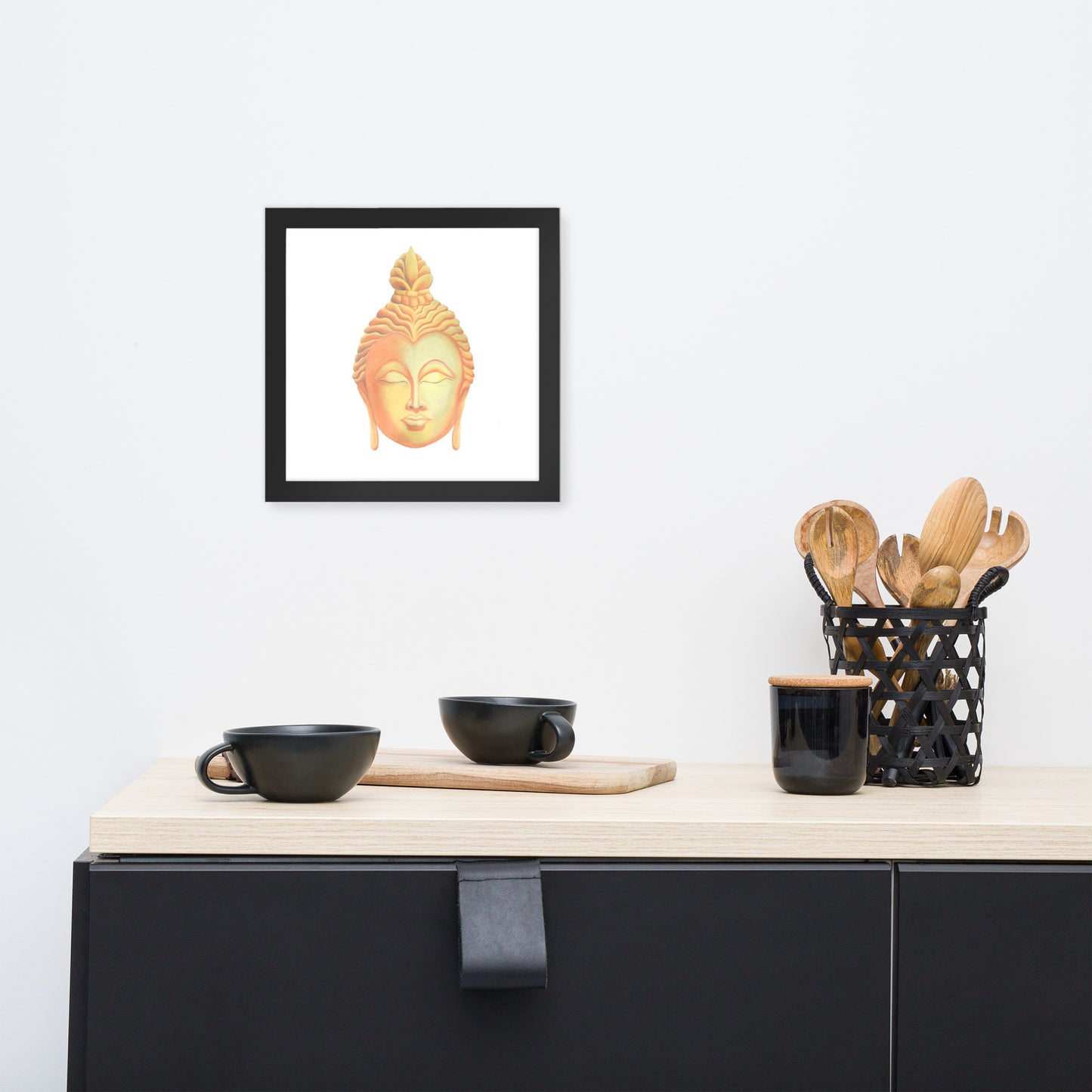 Golden Buddha Good Luck Framed poster
