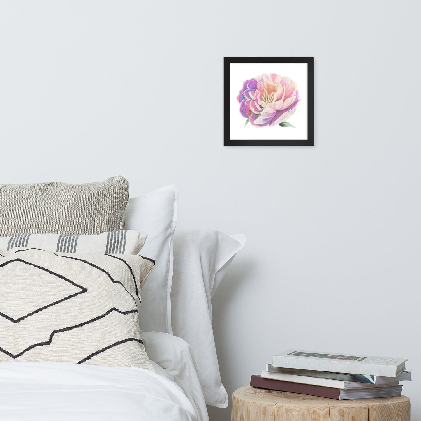 Peony Framed poster