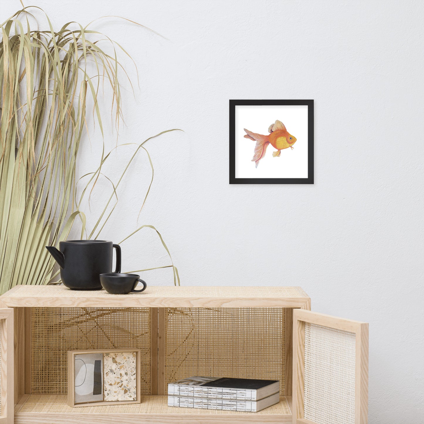 Good Luck Goldfish Framed poster