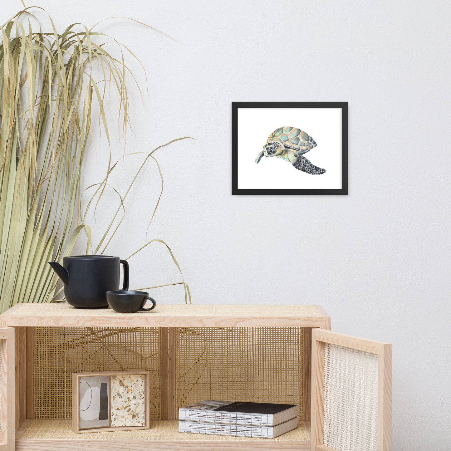 Hawaiian Sea Turtle Framed poster