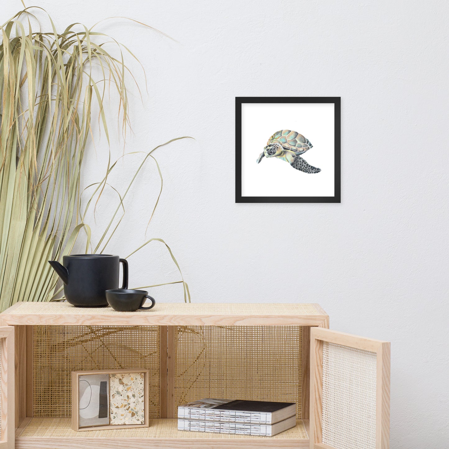 Hawaiian Sea Turtle Framed poster