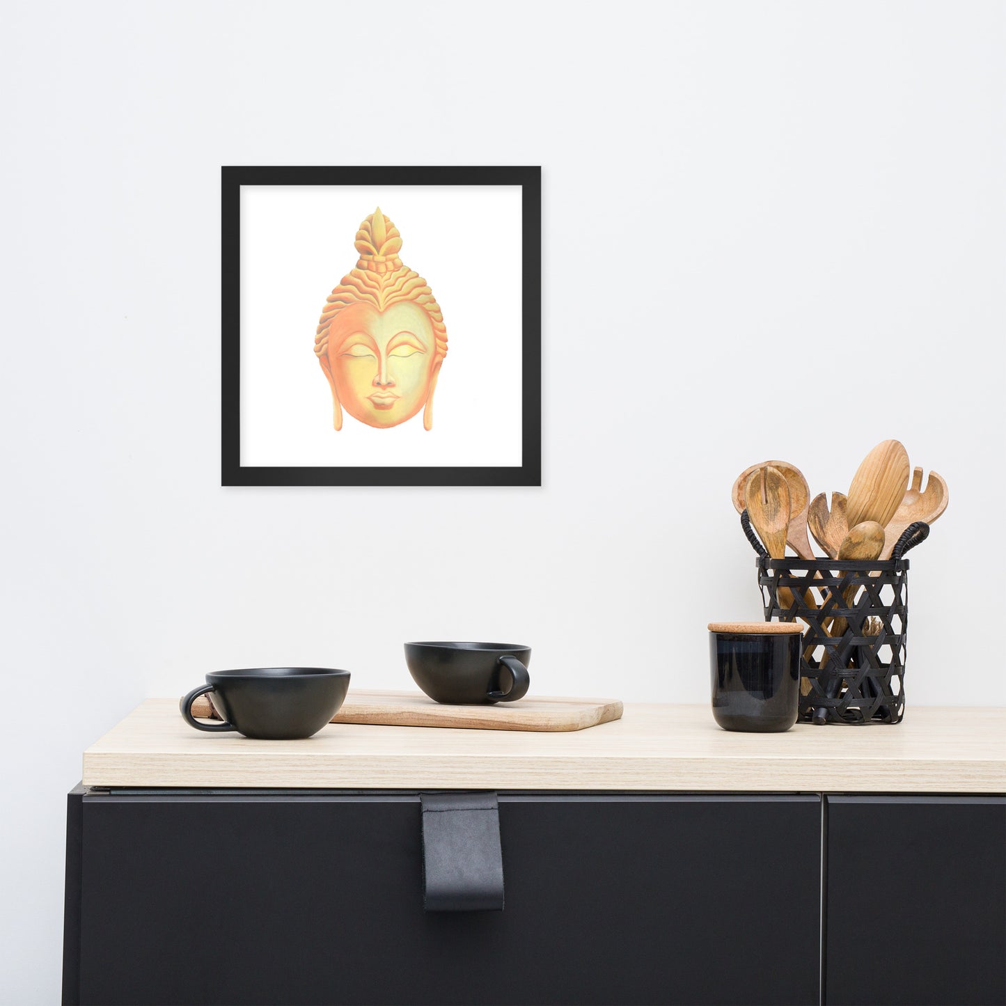 Golden Buddha Good Luck Framed poster