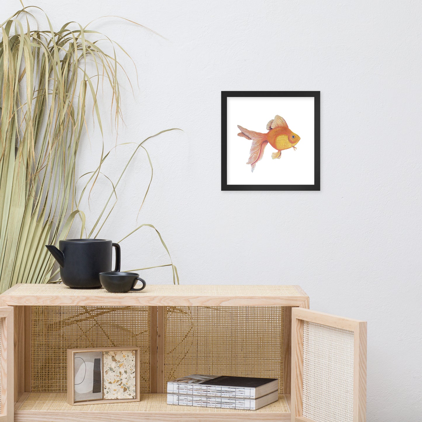 Good Luck Goldfish Framed poster