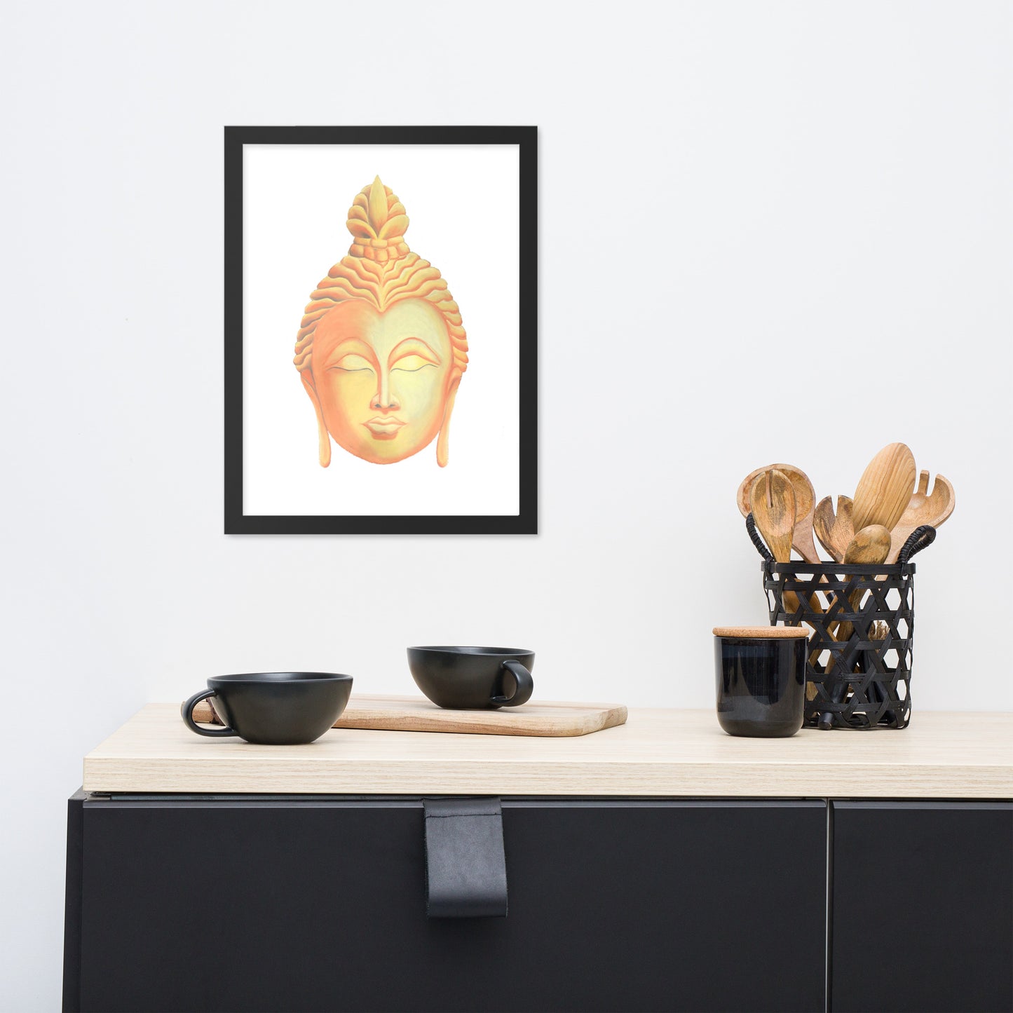 Golden Buddha Good Luck Framed poster