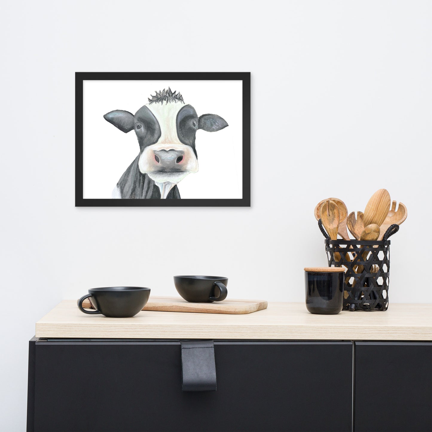 Cow Framed poster