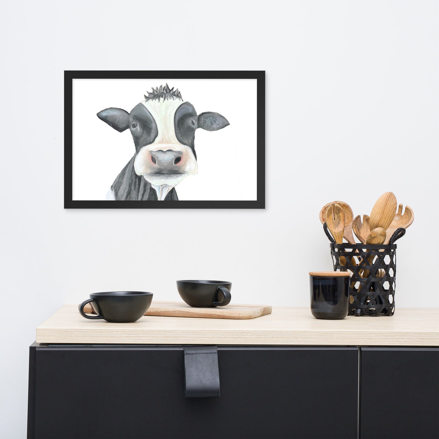 Cow Framed poster