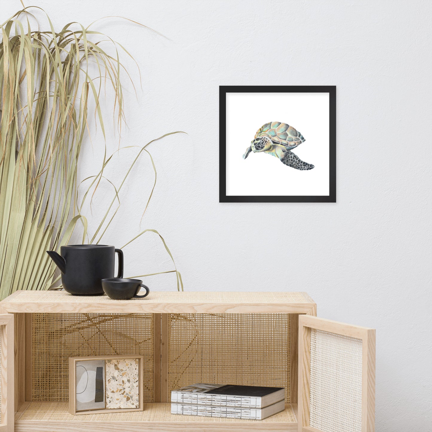 Hawaiian Sea Turtle Framed poster