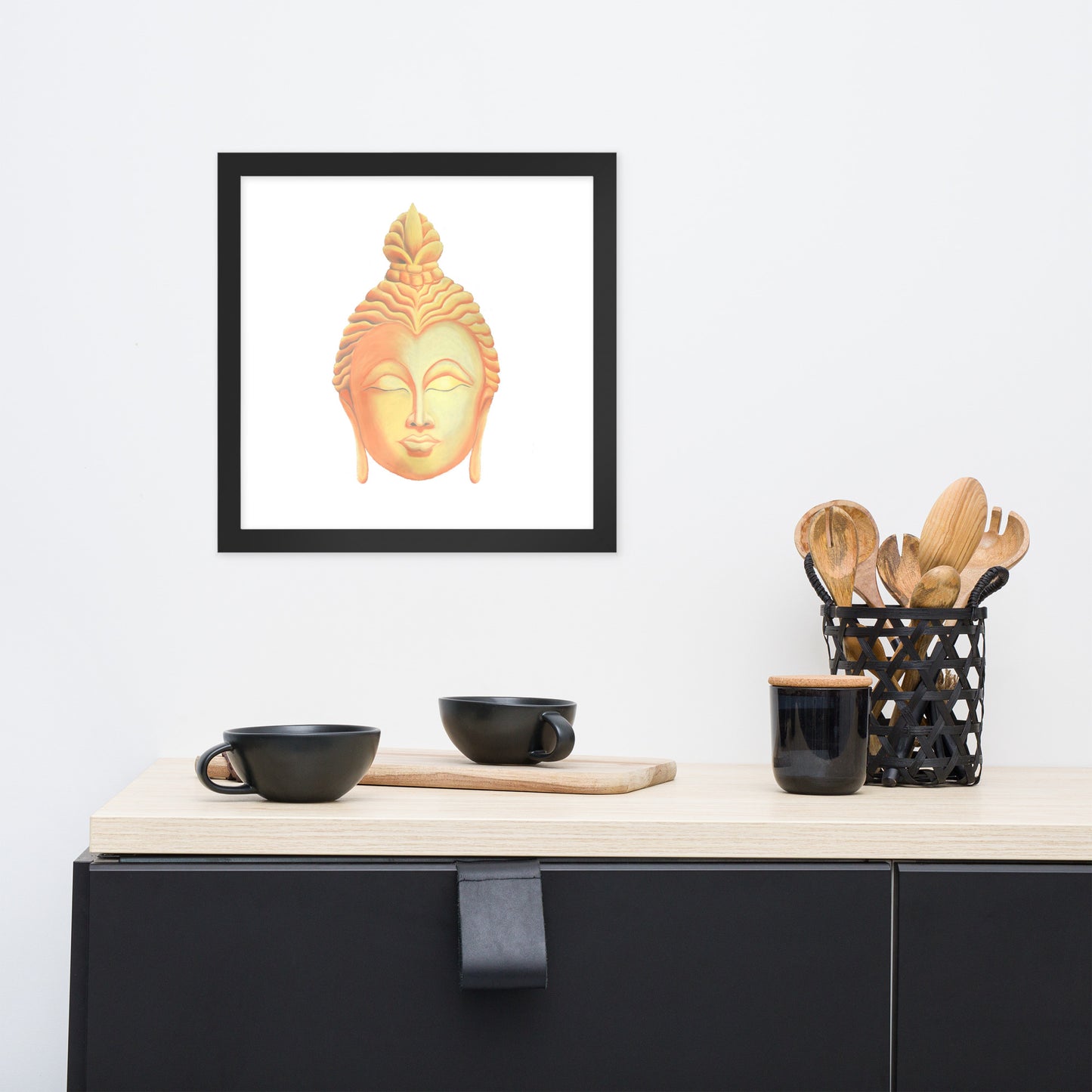 Golden Buddha Good Luck Framed poster