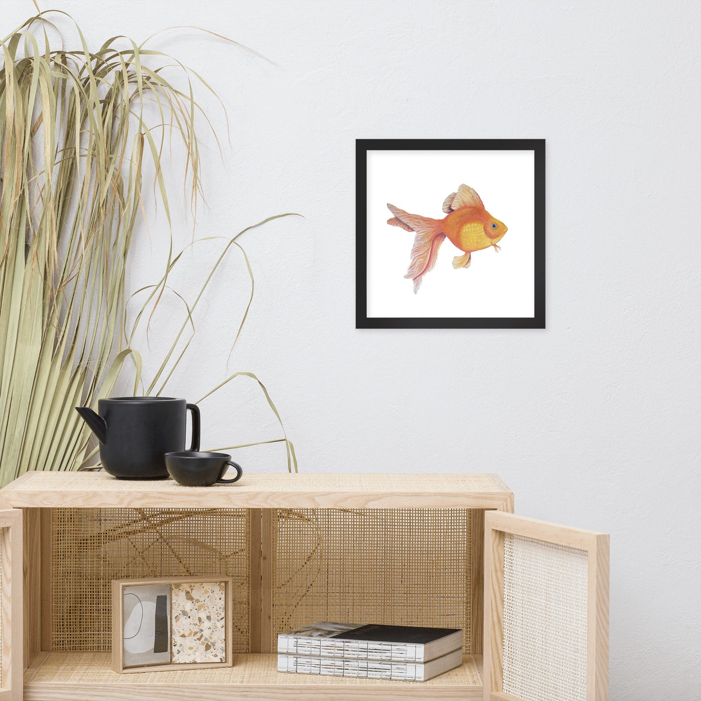 Good Luck Goldfish Framed poster