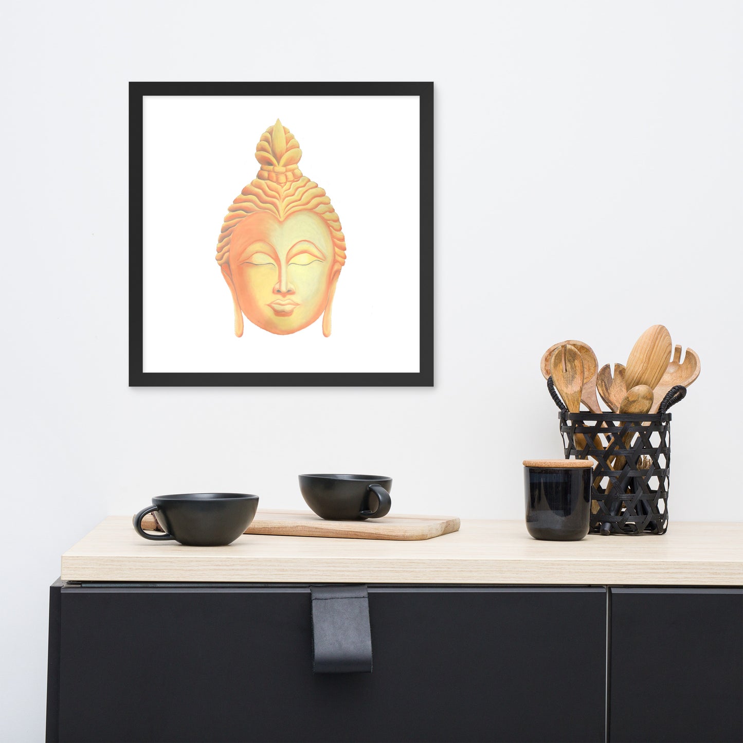 Golden Buddha Good Luck Framed poster