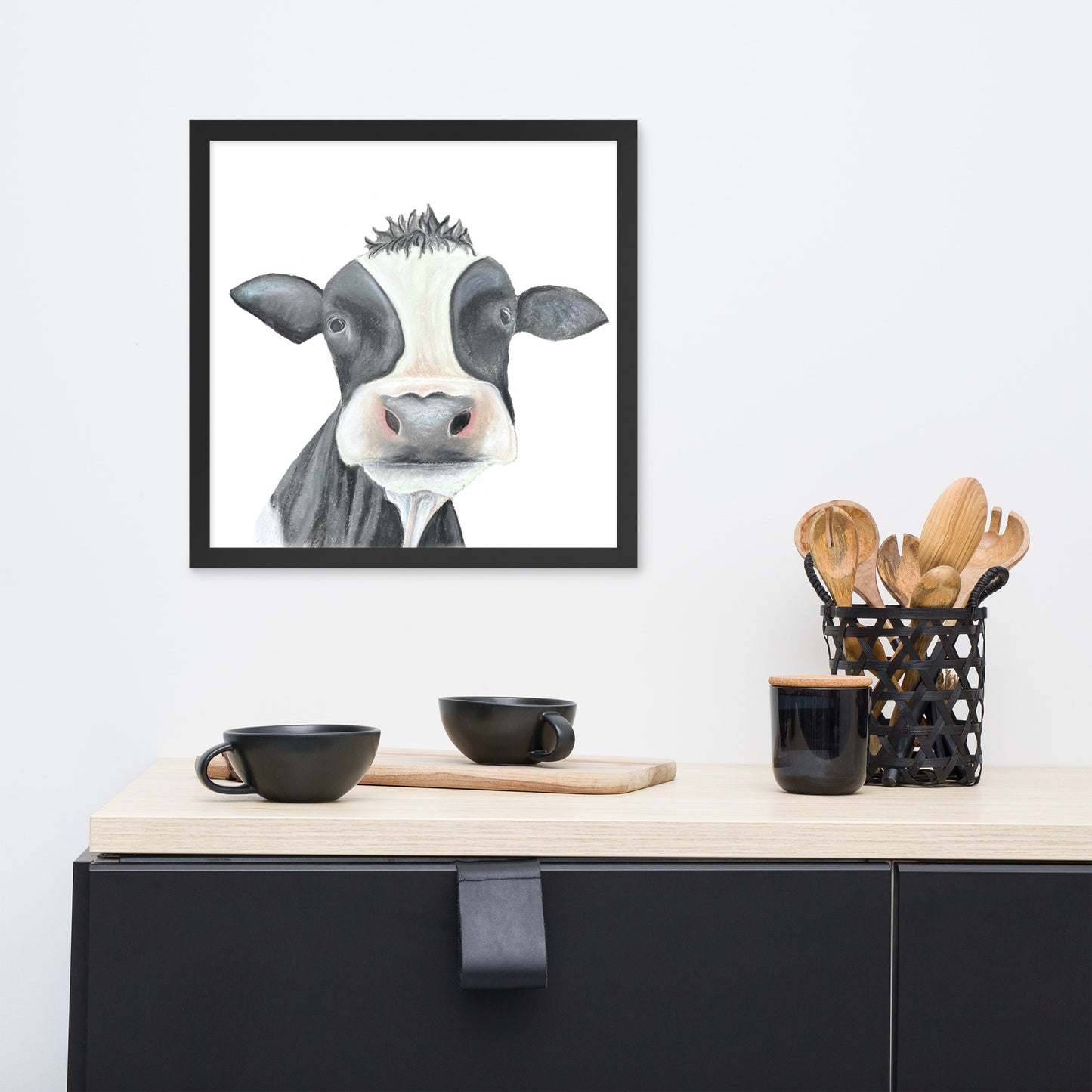 Cow Framed poster