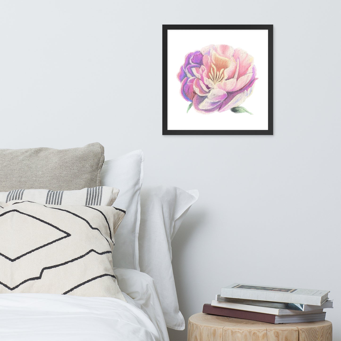 Peony Framed poster