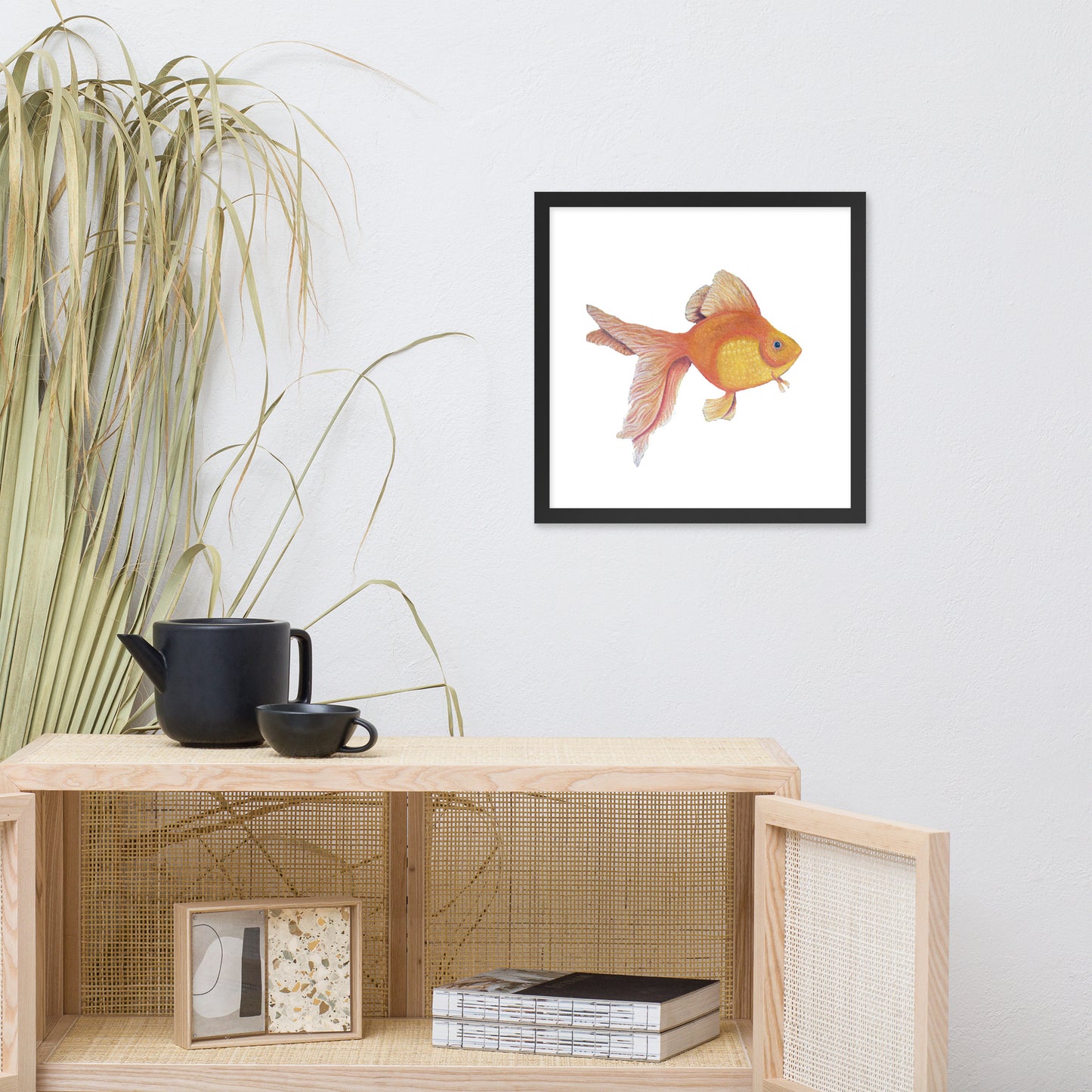 Good Luck Goldfish Framed poster