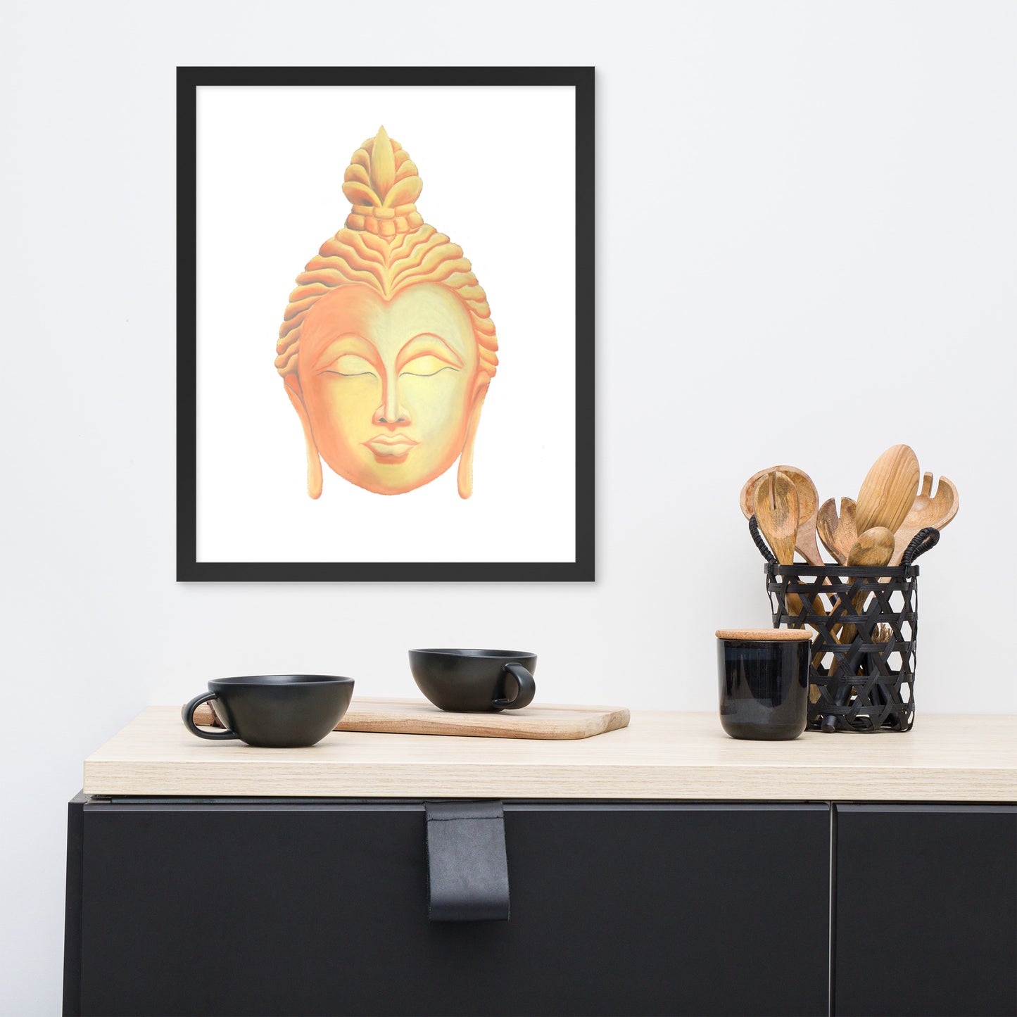Golden Buddha Good Luck Framed poster