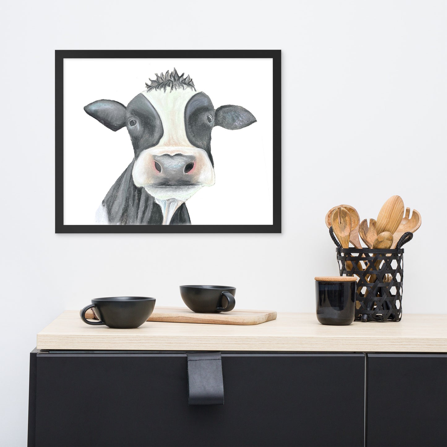 Cow Framed poster