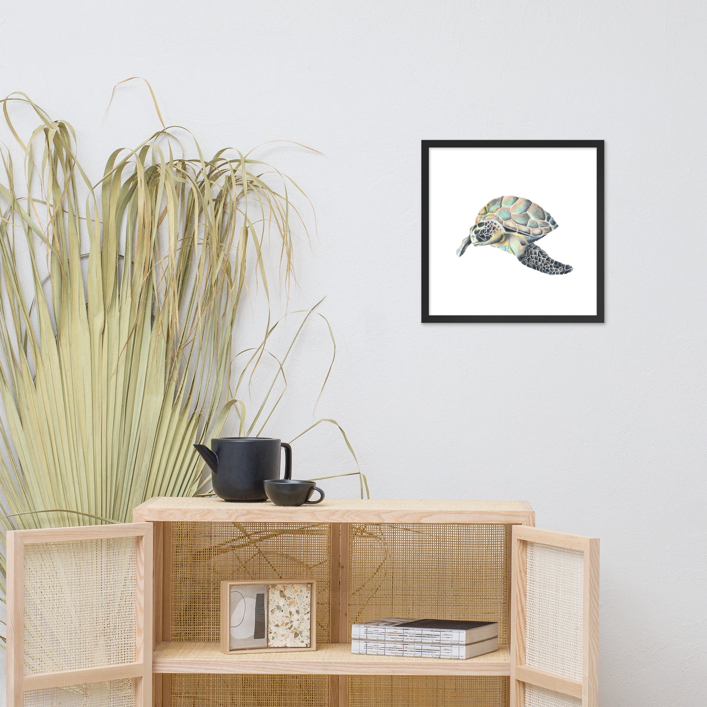 Hawaiian Sea Turtle Framed poster