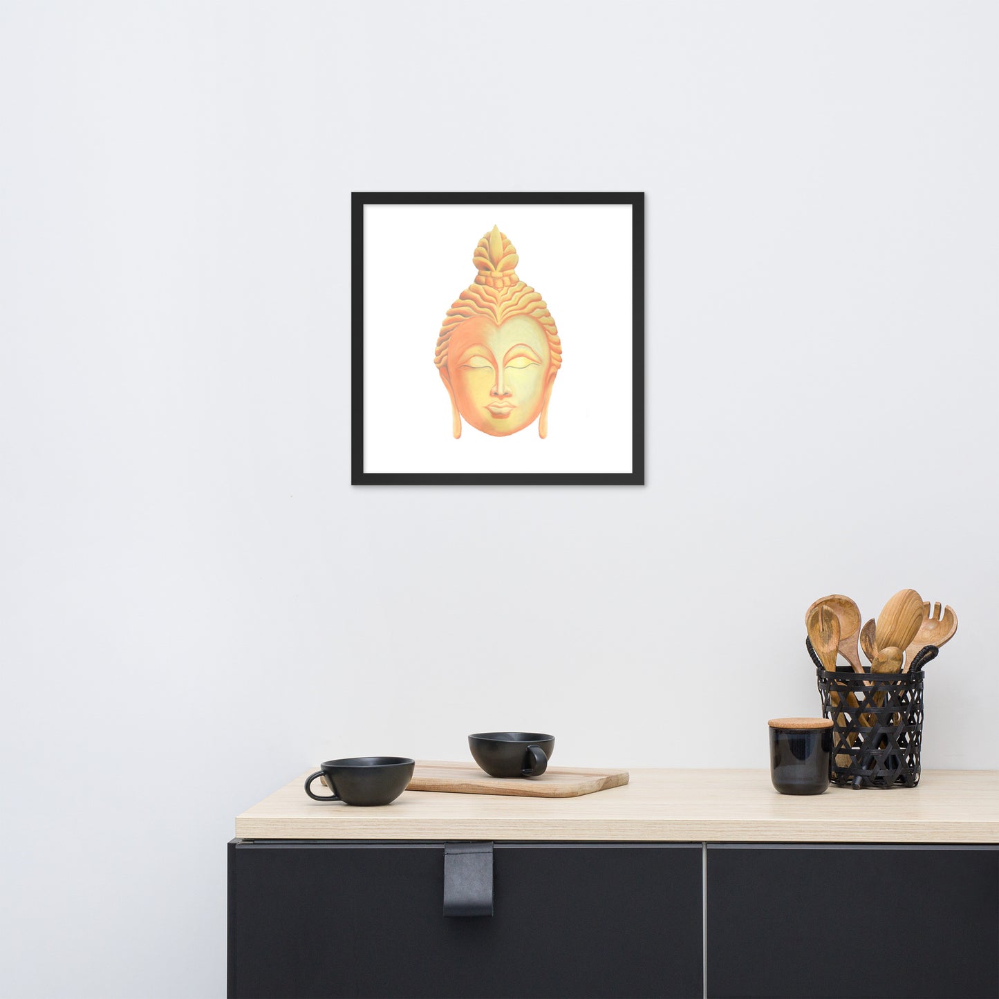 Golden Buddha Good Luck Framed poster