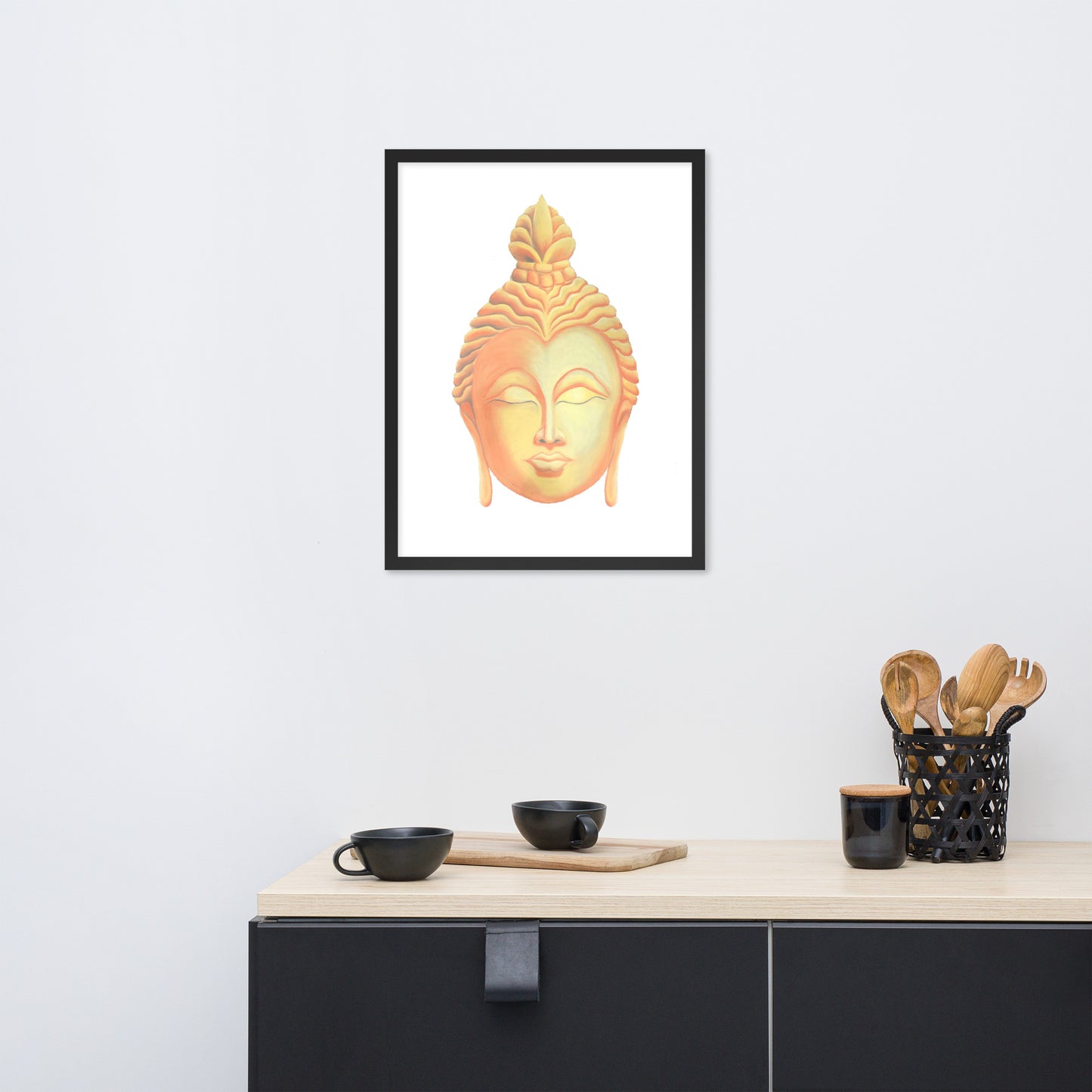 Golden Buddha Good Luck Framed poster