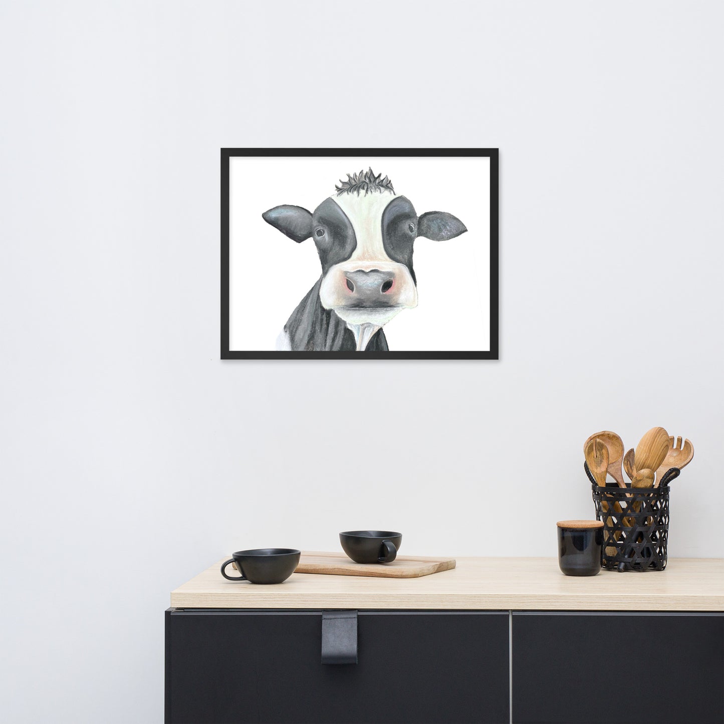 Cow Framed poster