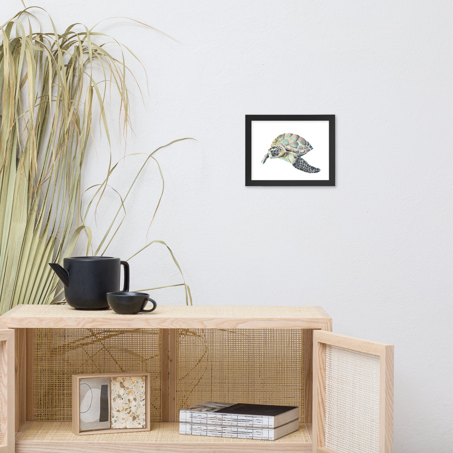 Hawaiian Sea Turtle Framed poster