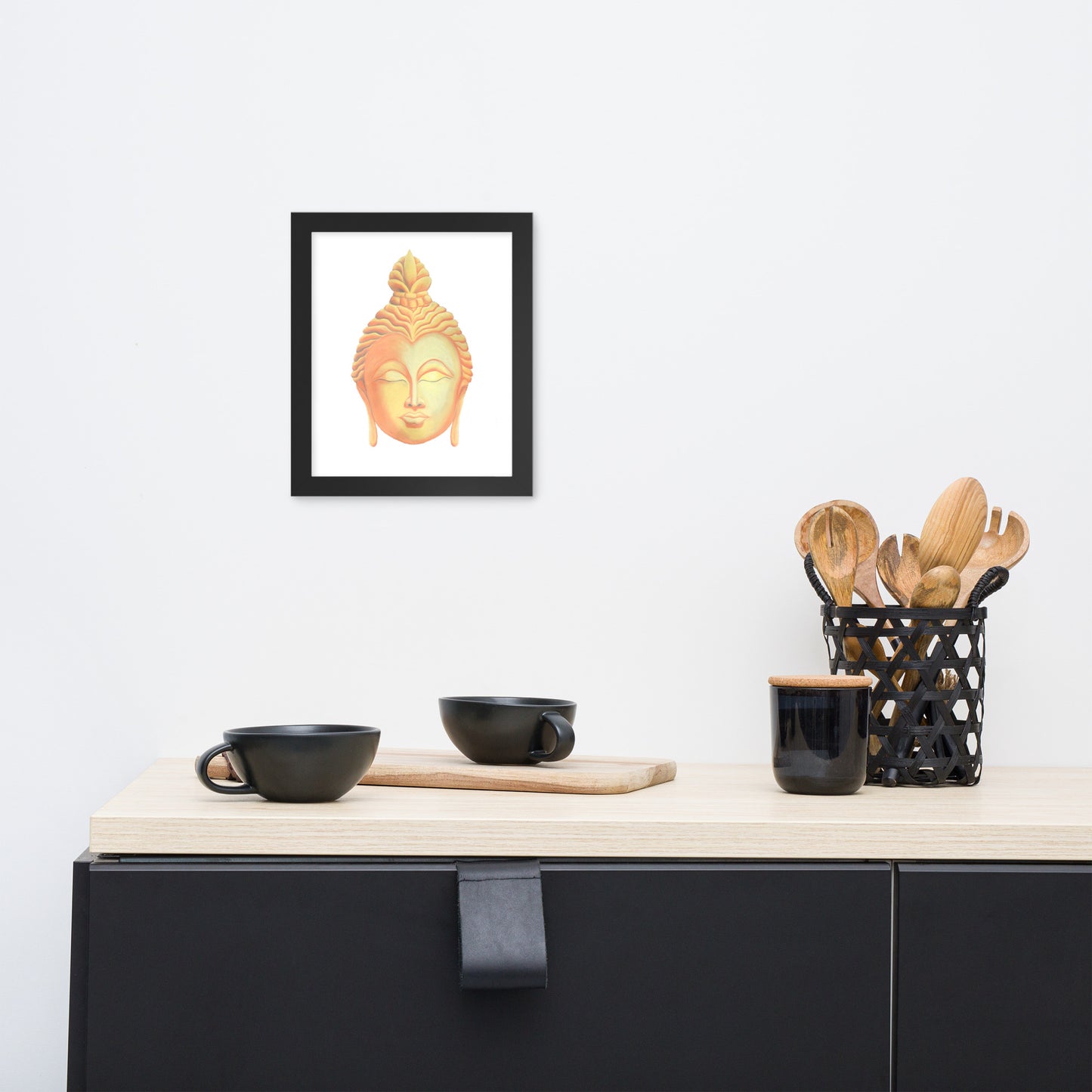 Golden Buddha Good Luck Framed poster