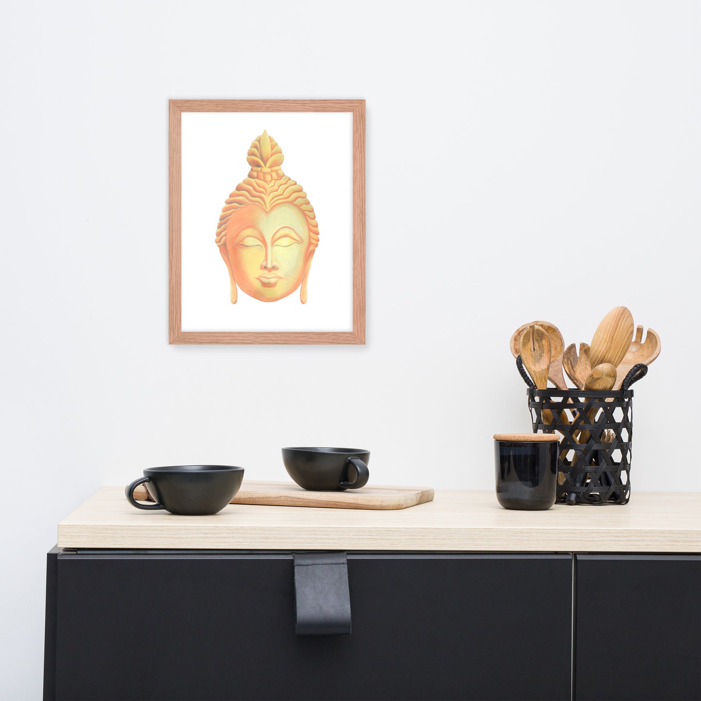 Golden Buddha Good Luck Framed poster