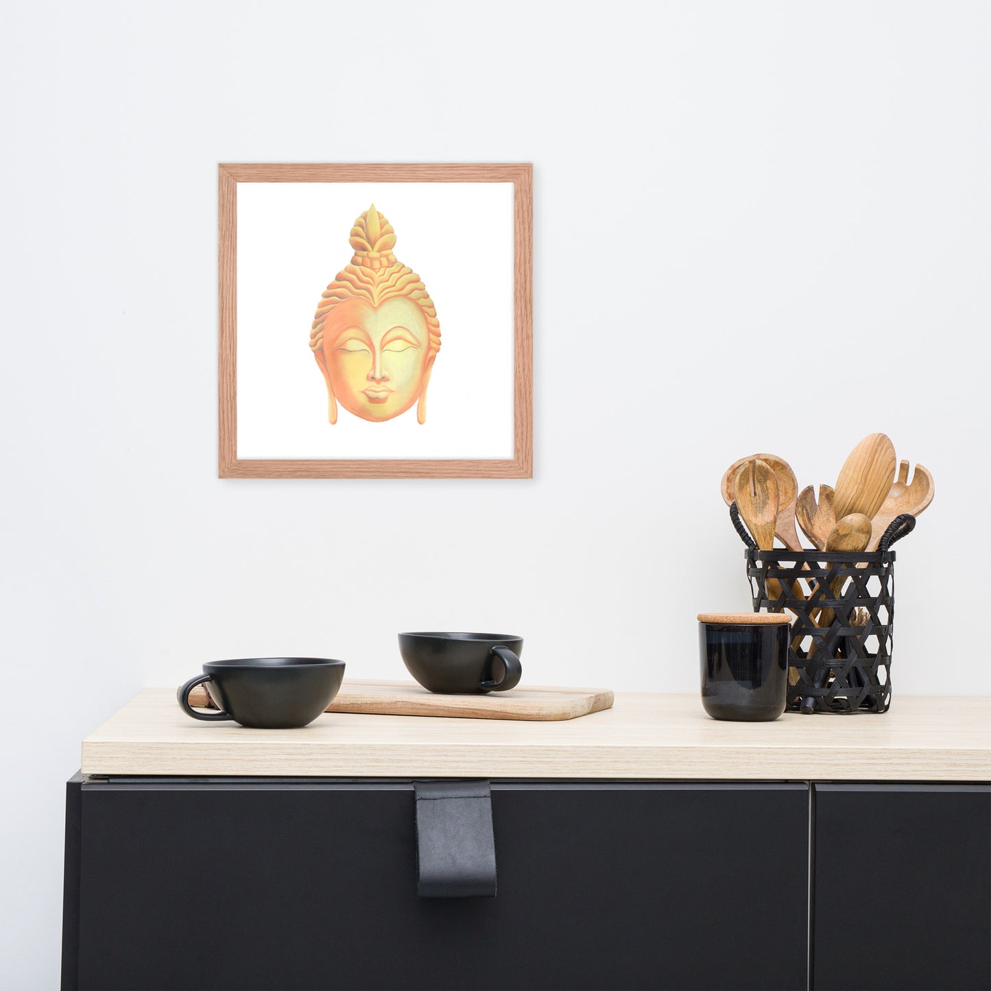 Golden Buddha Good Luck Framed poster