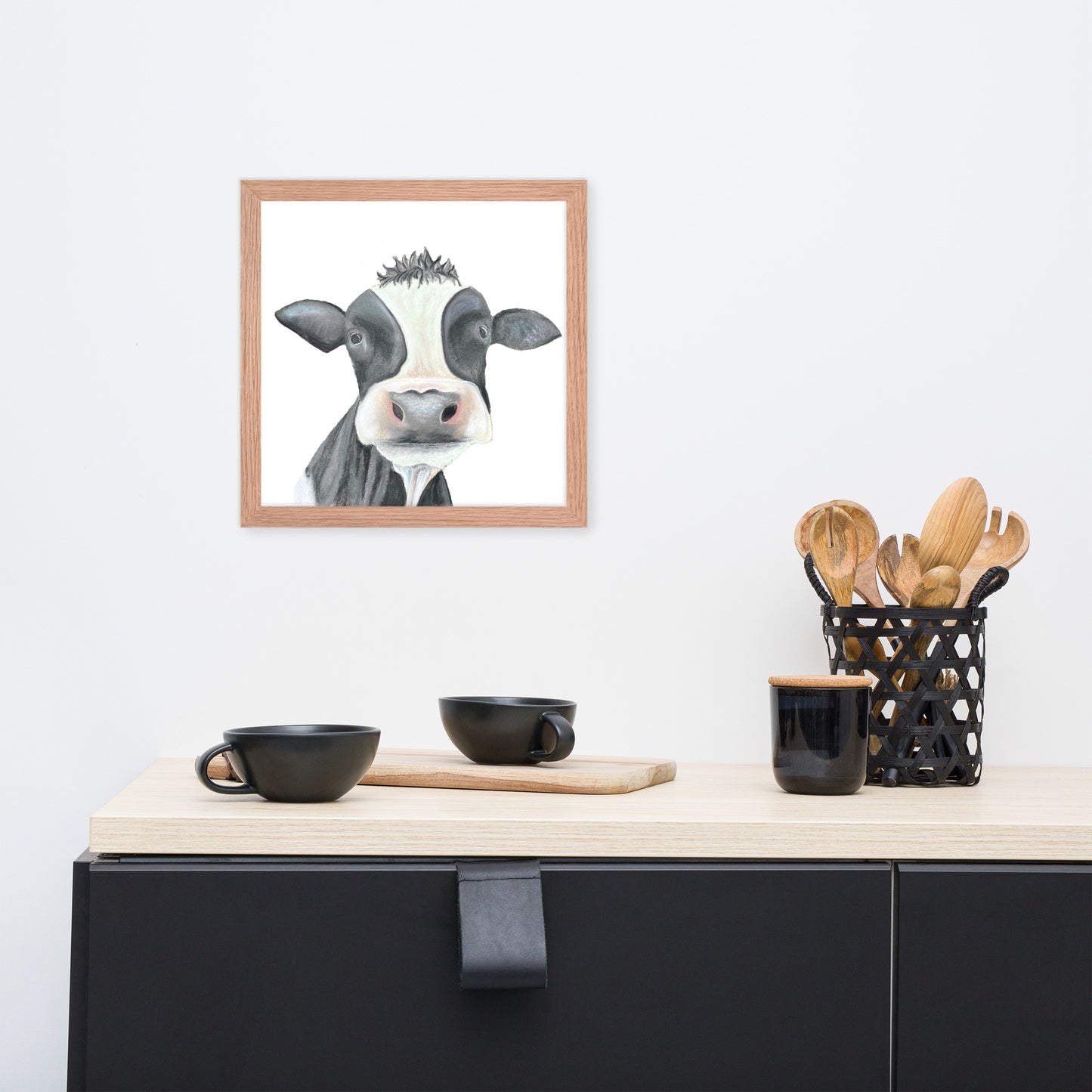 Cow Framed poster