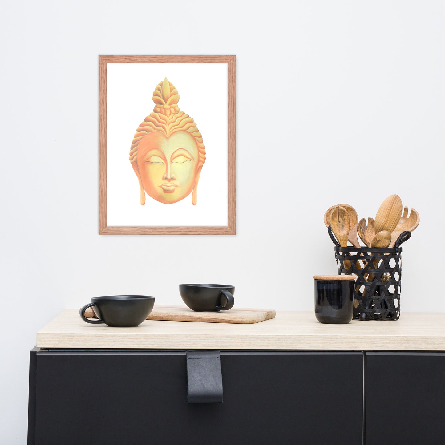 Golden Buddha Good Luck Framed poster