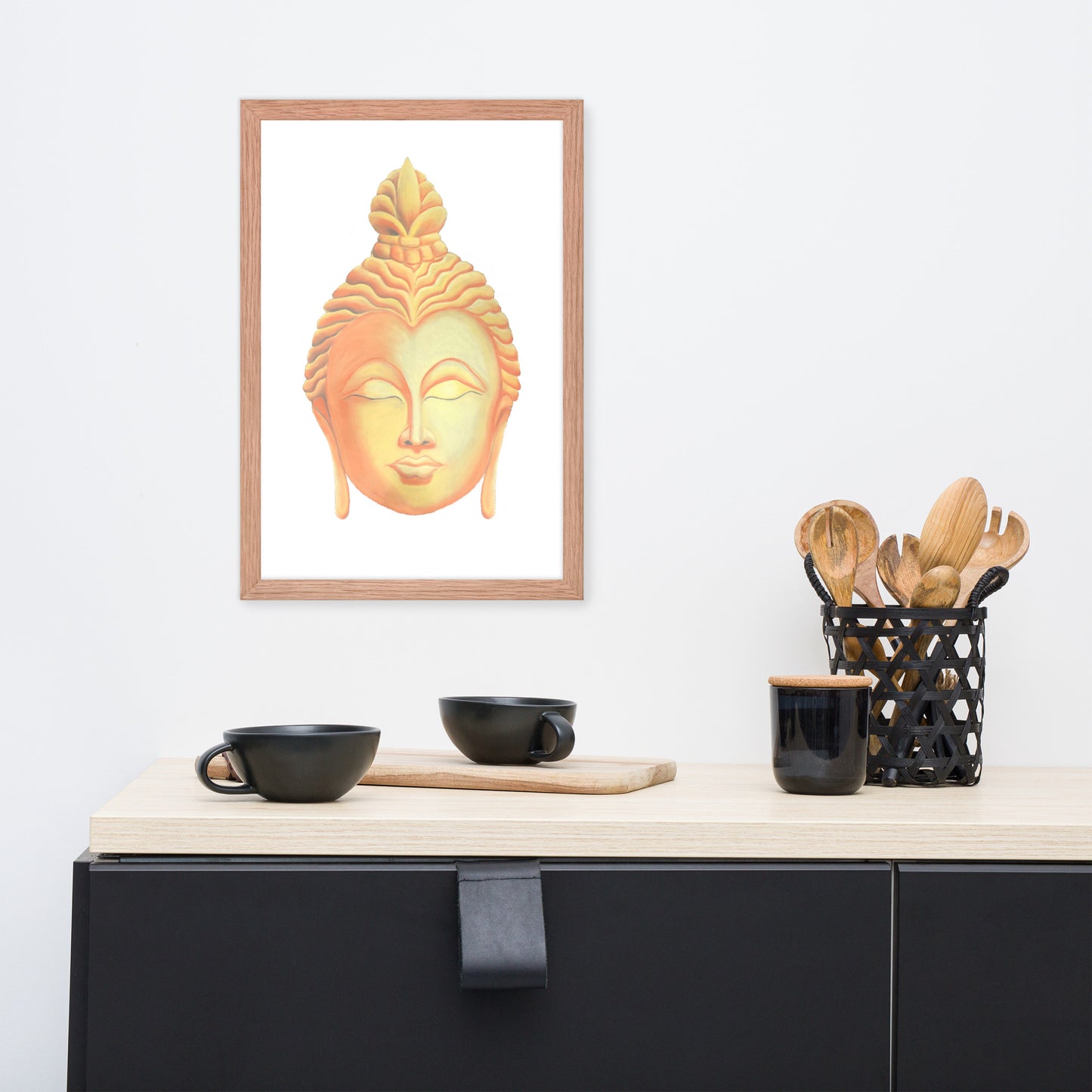 Golden Buddha Good Luck Framed poster
