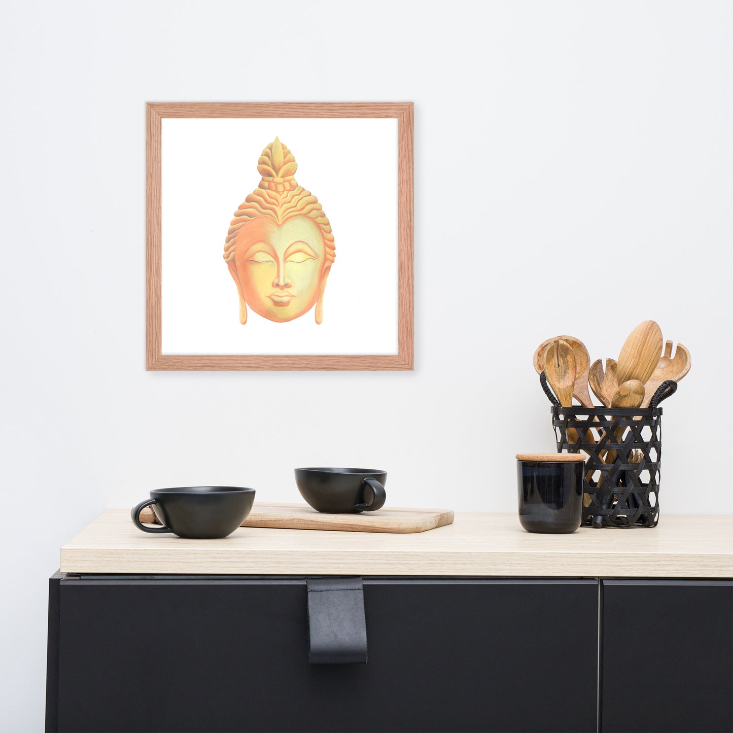 Golden Buddha Good Luck Framed poster