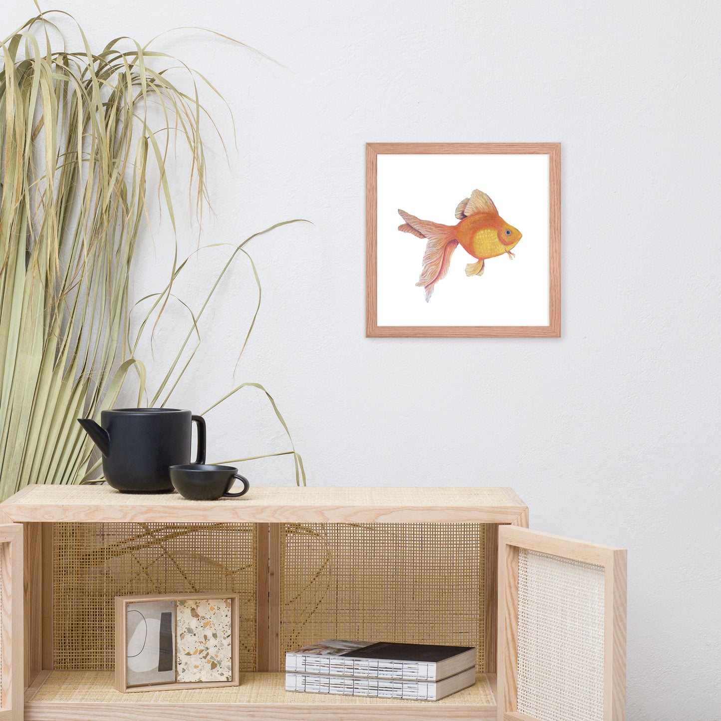 Good Luck Goldfish Framed poster