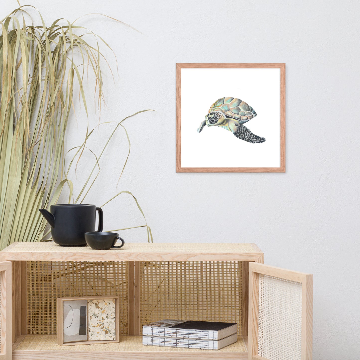 Hawaiian Sea Turtle Framed poster