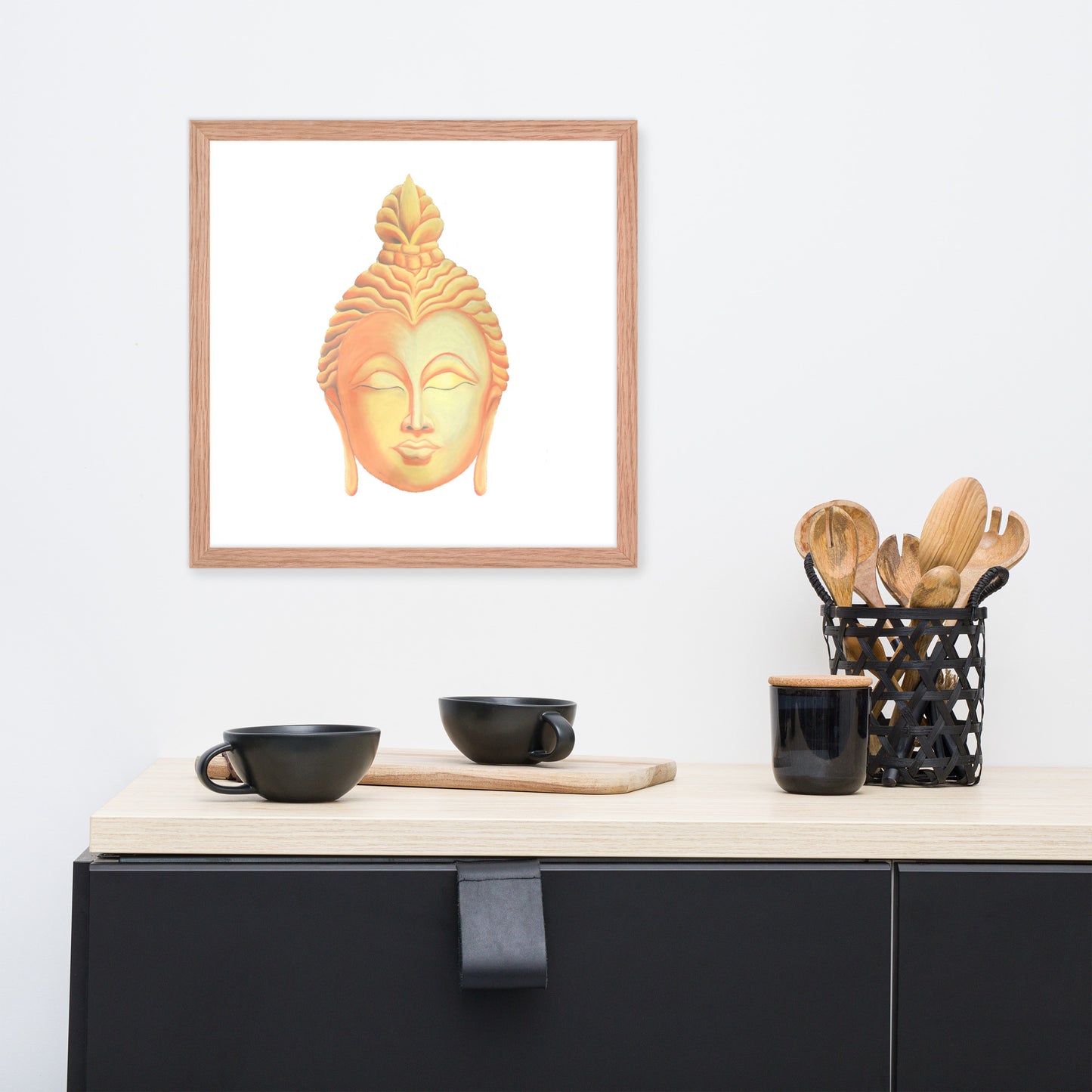 Golden Buddha Good Luck Framed poster