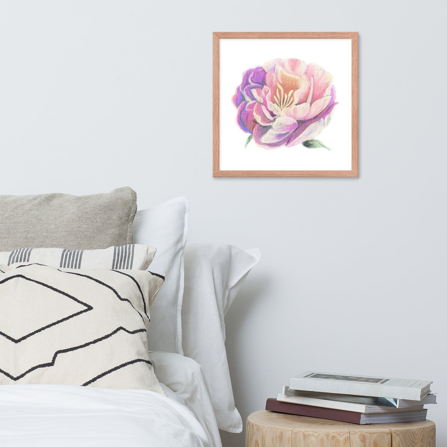 Peony Framed poster