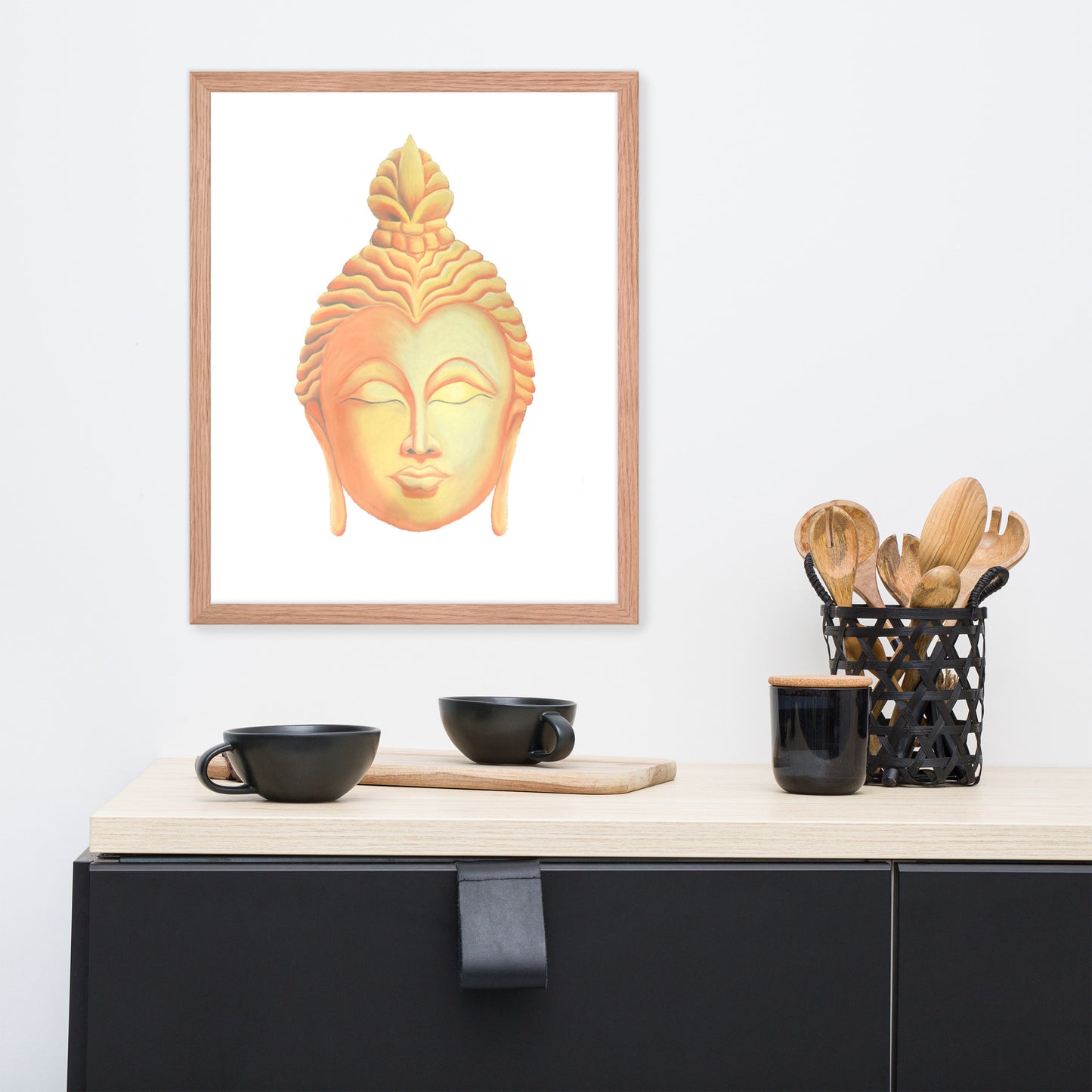 Golden Buddha Good Luck Framed poster