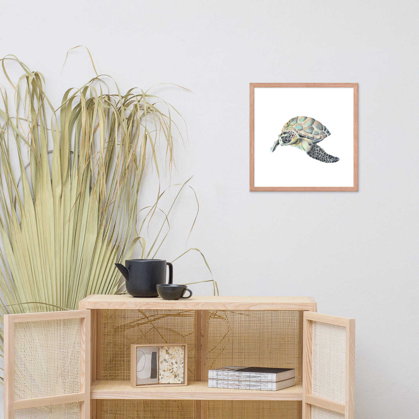 Hawaiian Sea Turtle Framed poster