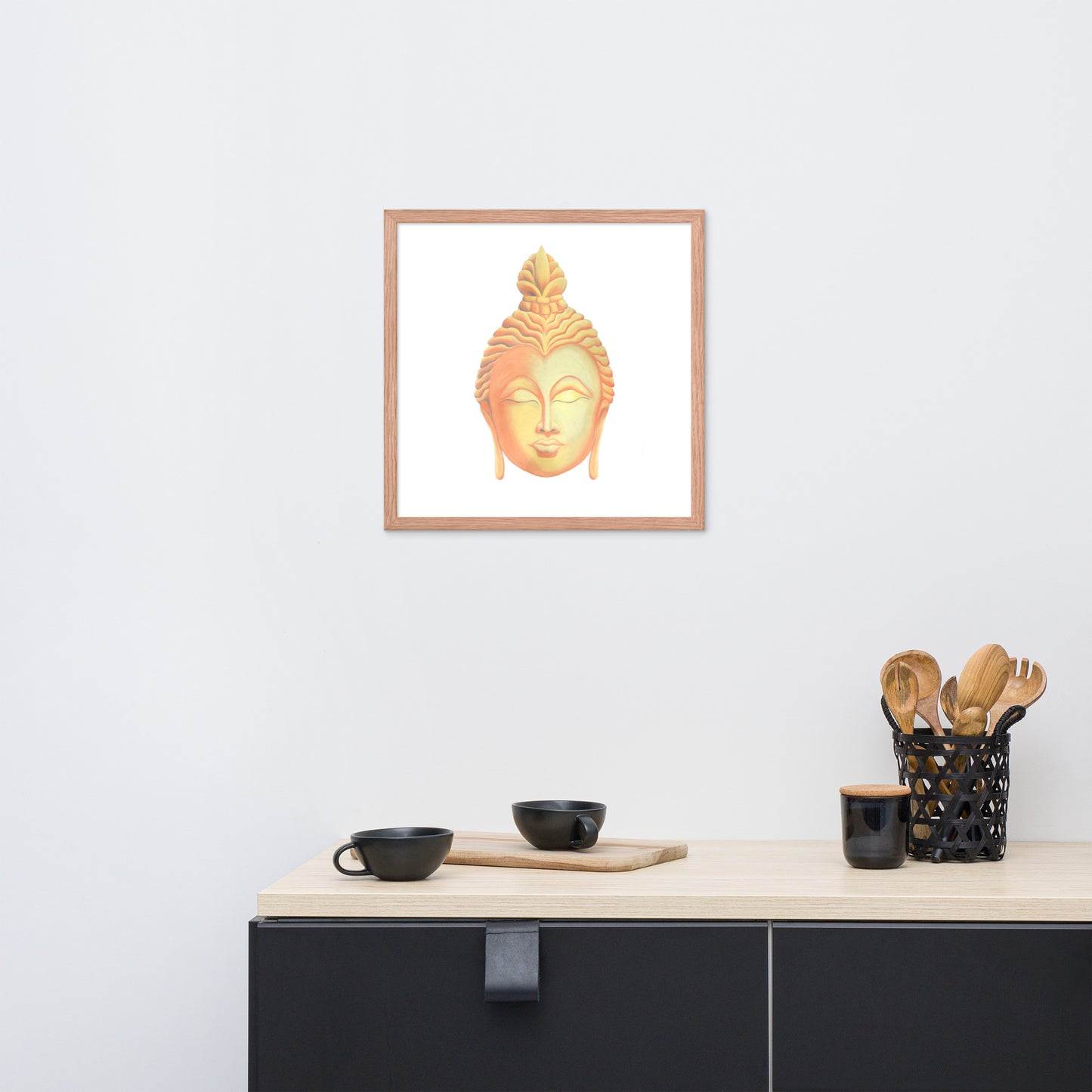 Golden Buddha Good Luck Framed poster