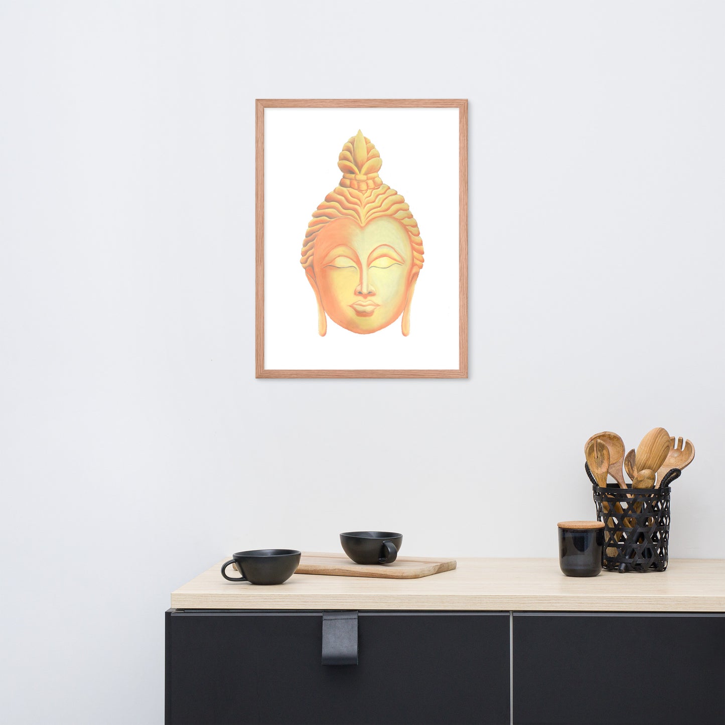 Golden Buddha Good Luck Framed poster